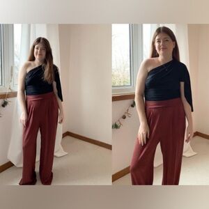 NWT Encircled The Comfy Wide Leg Pant in Redwood XS